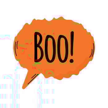 Boo icon clipart avatar logtotype isolated illustration vector