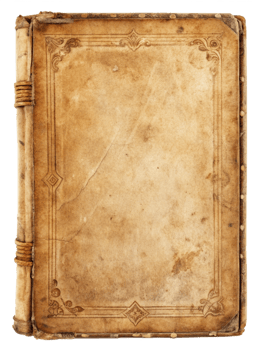 Whispers on Worn Parchment Antique Book Sheet Clip png
