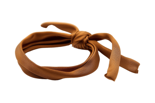 Brown Fabric Bow png