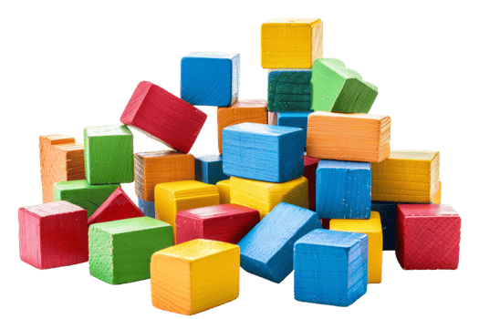 Colorful Wooden Blocks png