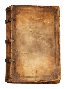 Shadows in Parchment Antique Book Sheet Illustration Design png
