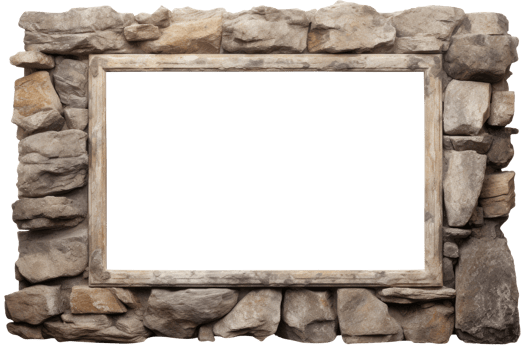Empty Stone Frame png