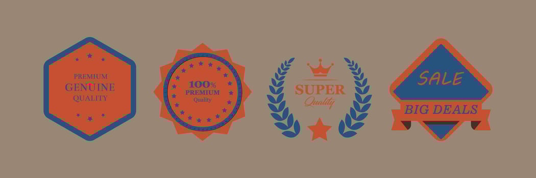 Vintage Quality Badges and Labels vector