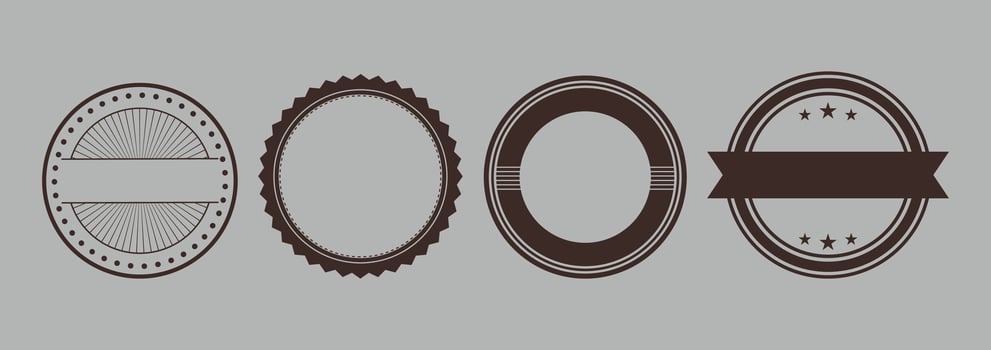 Vintage Circular Badge Label Collection vector