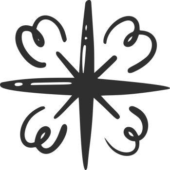 Star icon with glitter and sparkles. Shiny magic hand drawn element. Retro decoration. Cartoon doodle pictogram. png