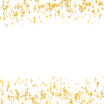 Gold glitter star frame on transparent background png