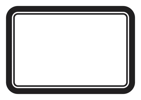 Rectangle and square frames with line for photo and element vector