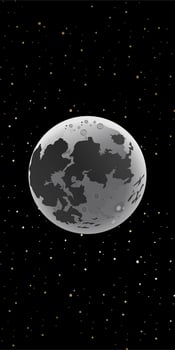 Serene Moonlit Background View vector