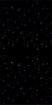 Star in sky in the night vector