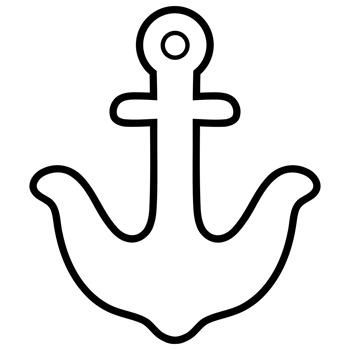 Ship anchor doodle png