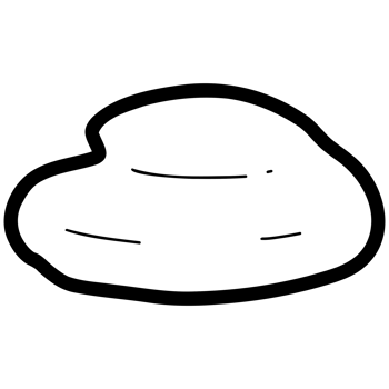 Small rock doodle png