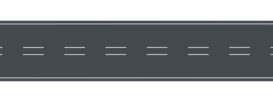Road Types. Highway Top View. Illustration vector