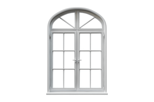 Large window frame isolated on transparent background. png