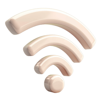 Wifi icon isolated on transparent background. png