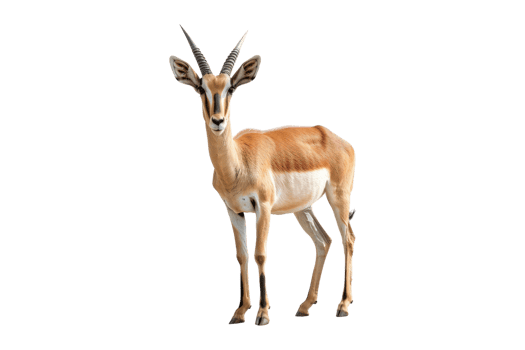 Antelope isolated on transparent background. png