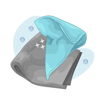 illustration of Creative Napkin Display vector