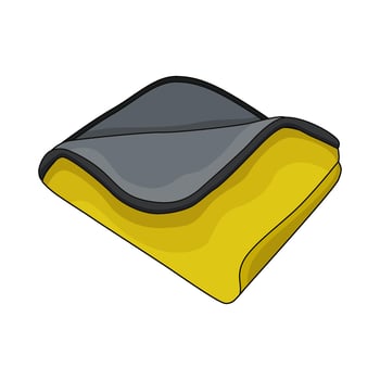 illustration of yellow napkin vector