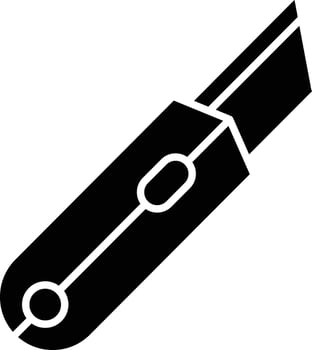Cutter solid glyph illustration vector