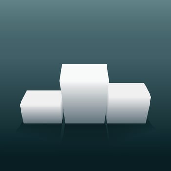 3d black gray cube and box podium minimal scene studio background. Abstract 3d geometric shape object illustration render. Display for online business product. vector