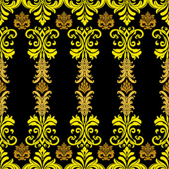 Luxury Classic Damask Seamless Pattern Baroque Style Column Elegant Textile Design vector