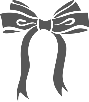 Ribbon bow and tie with knot for hair. Cute black doodle illustration. Vintage hand drawn outline decorative girly accessory. Fashion element for birthday and Christmas. png