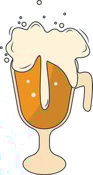 Beer Glass Illustration vector