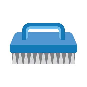 toilet brush icon design vector