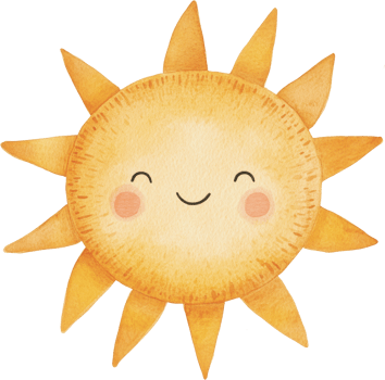 Adorable Smiling Sun Illustrates Cheerful Day png