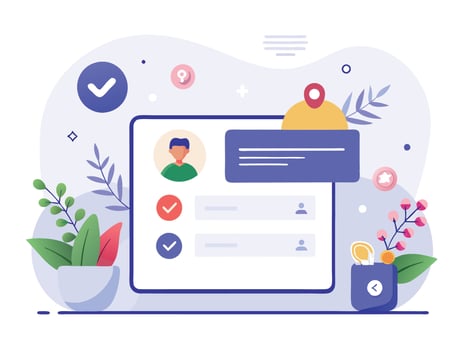 User Profile Wireframe Concept vector