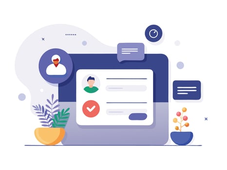 Visualizing User Onboarding Flow vector