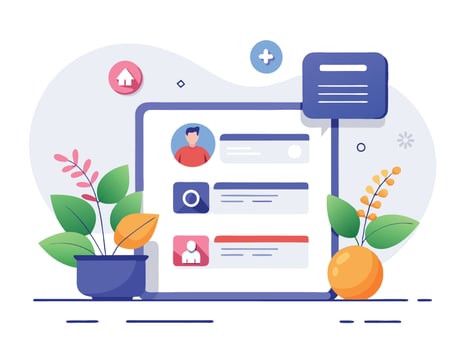 Visualizing the Sign Up-Log In Journey vector