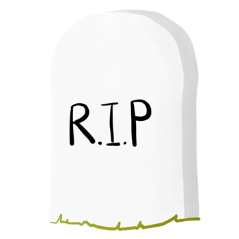 Watercolor cemetery illustration png