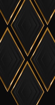 Black and gold squares on a black background vector