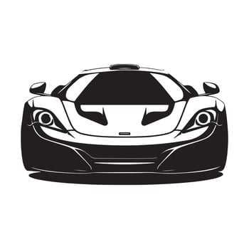 Sports Car Isolated On White Background Stock Illustration vector
