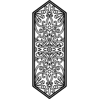 unique Dayak ornament silhouette png