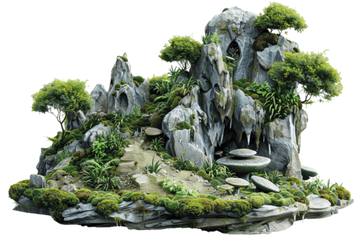 A Mystical Mountain Oasis png