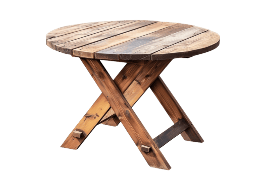 Rustic Wooden Garden Table png