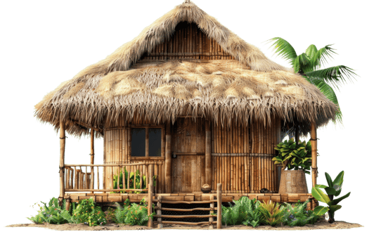 Polynesian Tiki Hut Retreat png