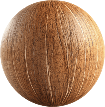Detailed Wooden Sphere Texture with Intricate Lines png