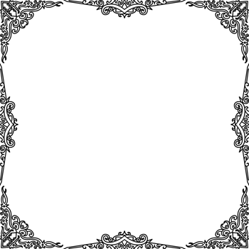 black silhouette of Dayak ornament png
