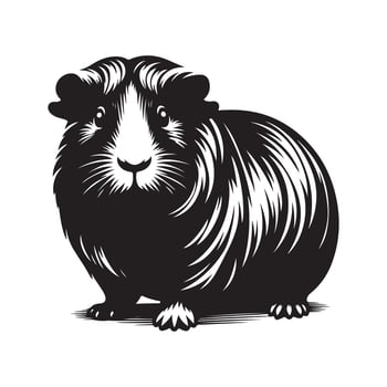 Guinea Pig Silhouette Vectors Art for Posters, Flyers, and Educational Materials