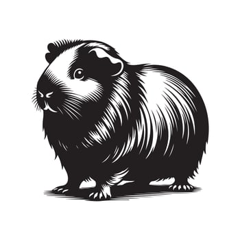 Guinea Pig Silhouette Vectors for Animal and Pet Services