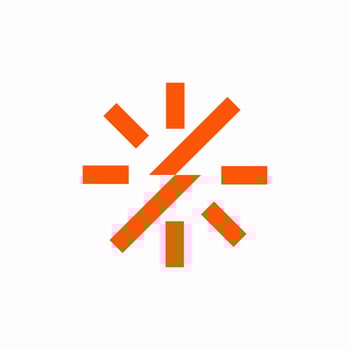 solar energy logo with lightning line vector