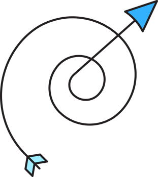 Swirl Arrow Illustration png