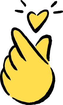 finger heart Doodle Hand icons emoji sticker png