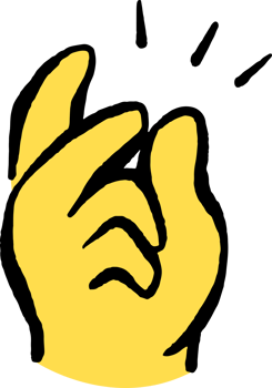 easy finger Doodle Hand icons emoji sticker png