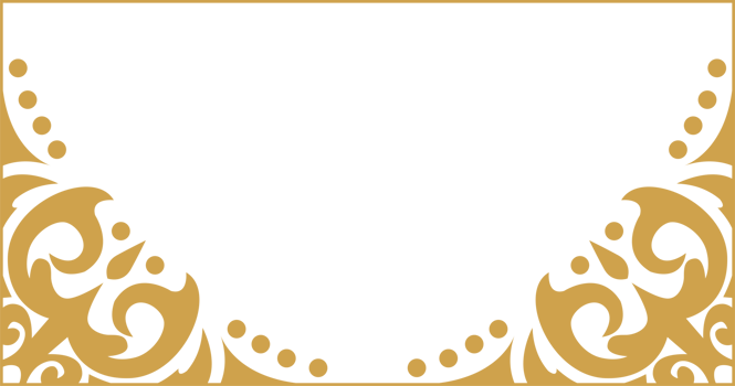 Rectangular gold glitter frame isolated on transparent background png