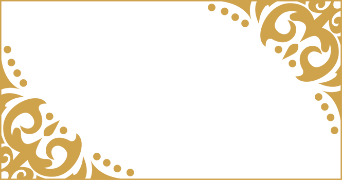 Gold Ornamental Border transparent background banner template png