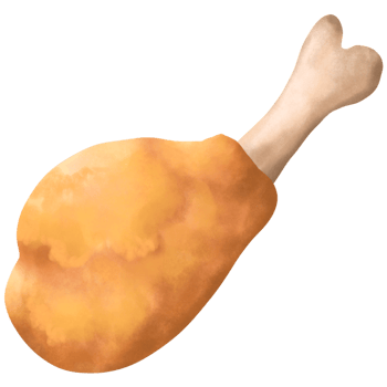 Golden Brown Fried Chickens png