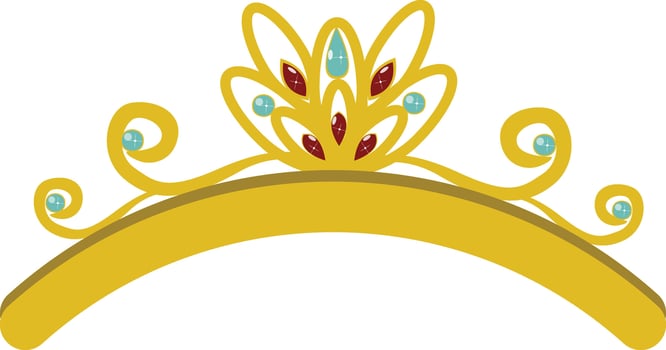 Tiara Crown Illustration. vector